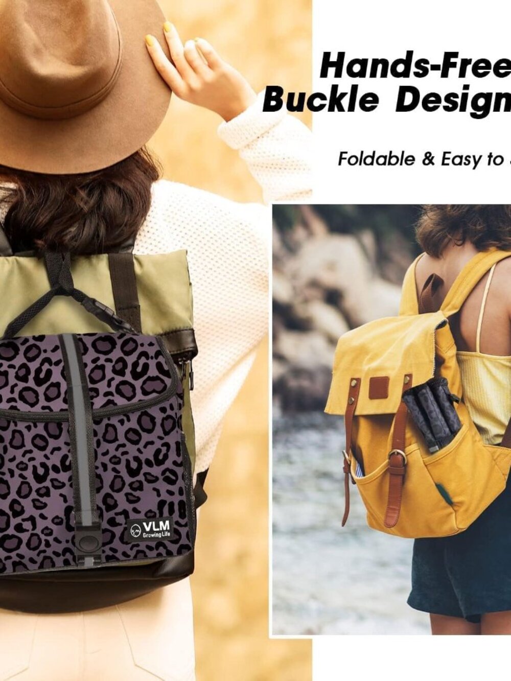 Lunch Bags for Women,Leakproof Insulated Floral Lunch Box with Adjustable Should - Picture 4 of 6